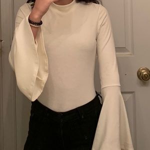 Altar’d state white mock neck bodysuit